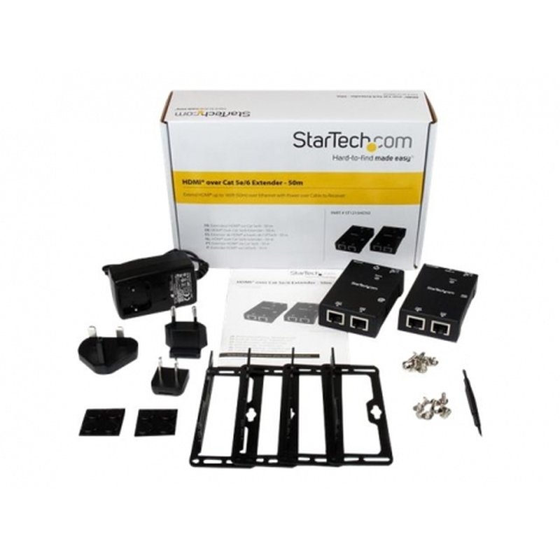 StarTech.com Kit Extensor Vídeo Audio HDMI por Cable UTP Ethernet Cat5 Cat6 RJ45 con Power over Cable - 50m
