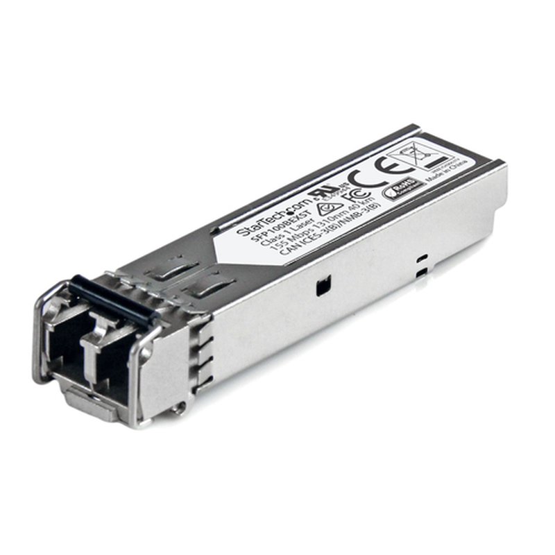 StarTech.com Módulo Transceptor SFP Compatible con MSA sin Codificar - 100BASE-EX - Transceptor Fibra Monomodo (SMF) de 100 MbE - SFP Ethernet de 100 Mb - LC - 40km - 1310nm - DDM