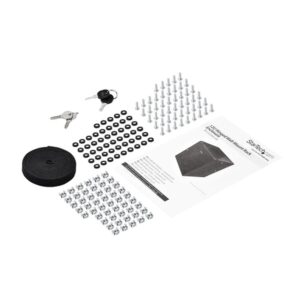 StarTech.com Rack 12U de 19" para Montaje en Pared con 4 Columnas, Puerta con Bisagras y 61cm/24" de Profundidad - Rack con Cierre con Llave y Estante - Rack de TI con Ventilación