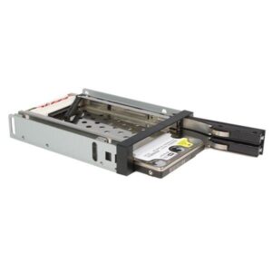 StarTech.com Rack Móvil Backplane de 2 Discos Duros HDD SATA 2,5" Pulgadas sin Bandeja Bahía 3,5"