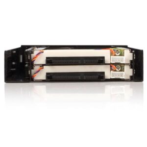 StarTech.com Rack Móvil Backplane de 2 Discos Duros HDD SATA 2,5" Pulgadas sin Bandeja Bahía 3,5"