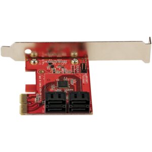 StarTech.com Tarjeta PCIe Controladora SATA de 4 Puertos - Tarjeta de Expansión PCI Express SATA - 6Gbps - Perfil Bajo/Completo - Conectores SATA Apilados - ASM1164 sin RAID StarTech.com Tarjeta PCIe Controladora SATA de 4 Puertos - Tarjeta de Expansión PCI Express SATA - 6Gbps - Perfil Bajo/Completo - Conectores SATA Apilados - ASM1164 sin RAID