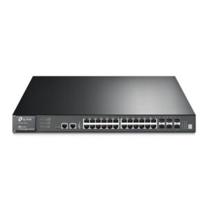 TP-Link T3700G-28TQ switch Gestionado L3 Gigabit Ethernet (10/100/1000) 1U Negro