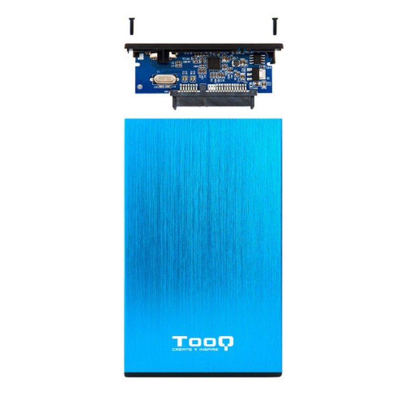 TooQ TQE-2527BL caja para disco duro externo Caja de disco duro (HDD) Negro, Azul 2.5" - Imagen 6