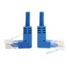Tripp Lite N204-S10-BL-UD Cable Ethernet (UTP) Patch Delgado Moldeado Cat6 Gigabit en Ángulo hacia Arriba / Abajo (RJ45 en Ángulo hacia Arriba M a RJ45 en Ángulo hacia Abajo M), Azul, 3.05 m [10 pies]