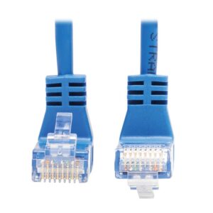 Tripp Lite N204-S15-BL-UD Cable Ethernet (UTP) Patch Delgado Moldeado Cat6 Gigabit en Ángulo hacia Arriba / Abajo (RJ45 en Ángulo hacia Arriba M a RJ45 en Ángulo hacia Abajo M), Azul, 4.57 m [15 pies]