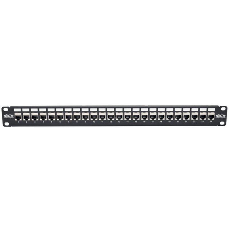 Tripp Lite N254-024-SH-6A Panel de Conexiones de Alimentación Cat6a, Ethernet RJ45, Blindado STP de 24 Puertos para Instalación en 1U de Rack Tripp Lite N254-024-SH-6A Panel de Conexiones de Alimentación Cat6a, Ethernet RJ45, Blindado STP de 24 Puertos para Instalación en 1U de Rack - Imagen 3