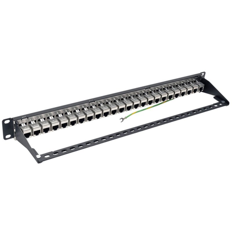 Tripp Lite N254-024-SH-6A Panel de Conexiones de Alimentación Cat6a, Ethernet RJ45, Blindado STP de 24 Puertos para Instalación en 1U de Rack Tripp Lite N254-024-SH-6A Panel de Conexiones de Alimentación Cat6a, Ethernet RJ45, Blindado STP de 24 Puertos para Instalación en 1U de Rack - Imagen 4