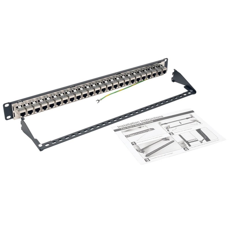 Tripp Lite N254-024-SH-6A Panel de Conexiones de Alimentación Cat6a, Ethernet RJ45, Blindado STP de 24 Puertos para Instalación en 1U de Rack Tripp Lite N254-024-SH-6A Panel de Conexiones de Alimentación Cat6a, Ethernet RJ45, Blindado STP de 24 Puertos para Instalación en 1U de Rack - Imagen 5