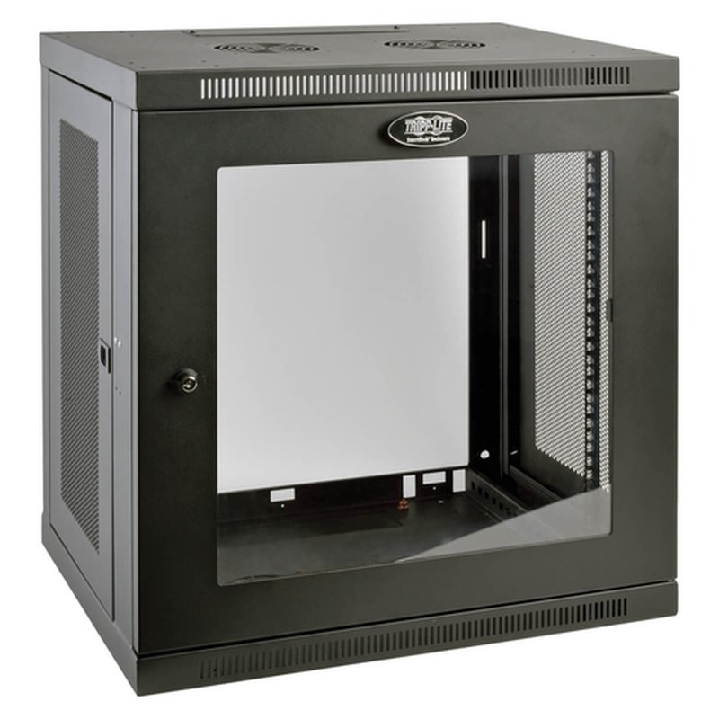 Tripp Lite SRW12UG Gabinete Smartrack de 12U de Bajo Perfil Y Profundidad de Interruptor para Instalación en Pared con Ventana de Acrílico Transparente