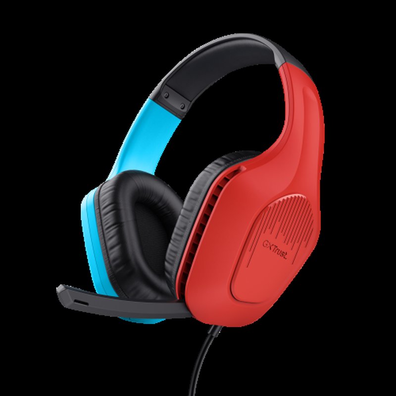 Trust GXT 416S Zirox Auriculares Alámbrico Diadema Juego Negro, Cian, Rojo Trust GXT 416S Zirox Auriculares Alámbrico Diadema Juego Negro, Cian, Rojo