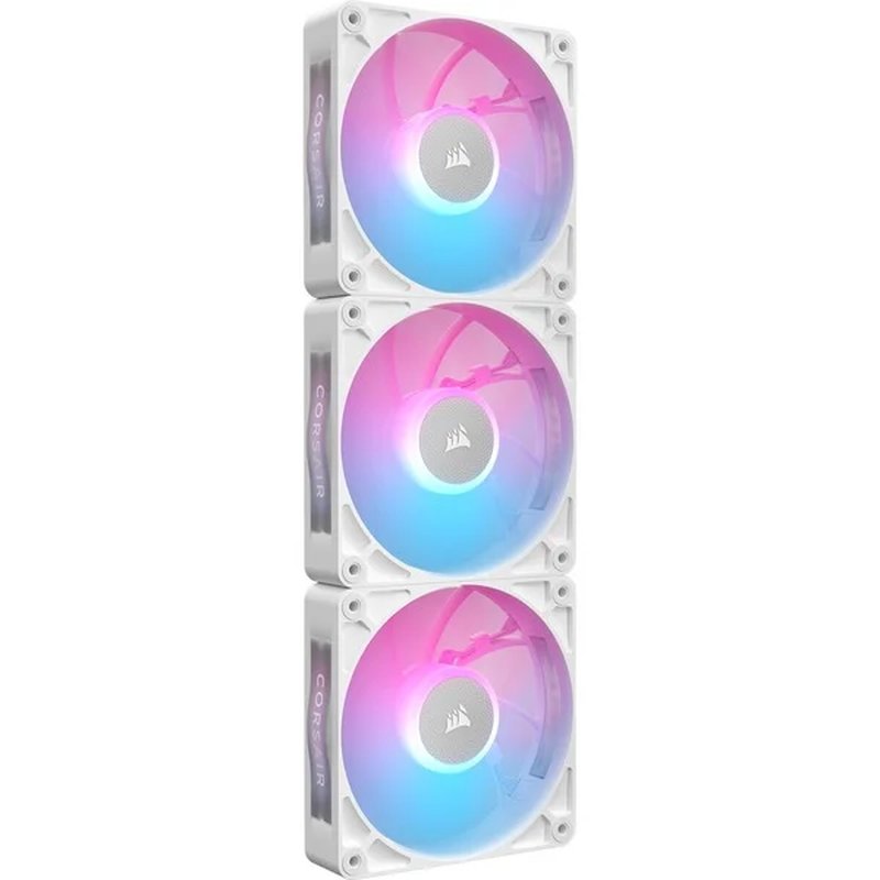 VENTILADOR CAJA CORSAIR RX RGB MAX Series, iCUE LINK RX120 RGB MAX White, 120mm RGB Fan, Triple Fan Kit CO-9051038-WW - Imagen 5