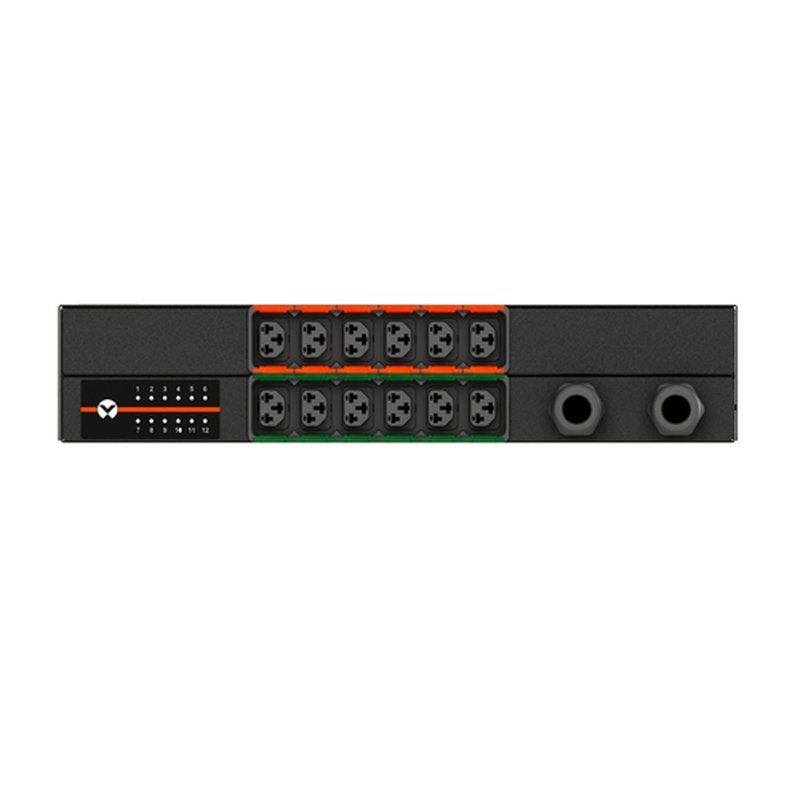 Vertiv Geist AGR3E2R6-12CF13-3PS6PS6B211-D unidad de distribución de energía (PDU) 12 salidas AC 0U Negro - Imagen 2