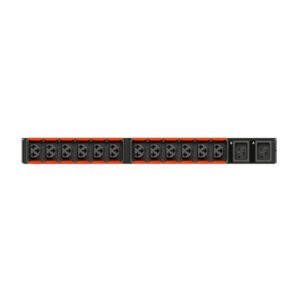 Vertiv Geist AU01X1R0-12CF17-2C20C20A900-D unidad de distribución de energía (PDU) 12 salidas AC 0U Negro