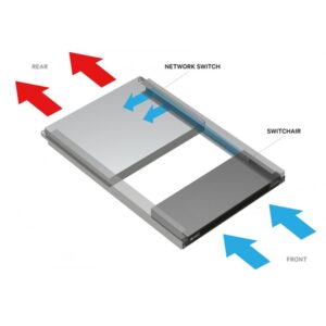 Alternative view of Vertiv SA1-01001SS chasis de red 1U Negro