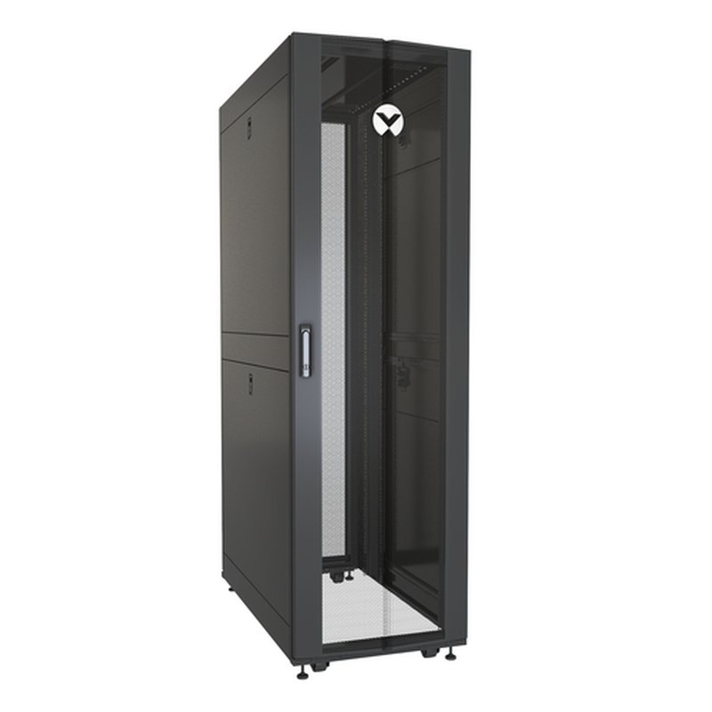 Vertiv VR3107 armario rack 48U Rack o bastidor independiente Negro, Transparente
