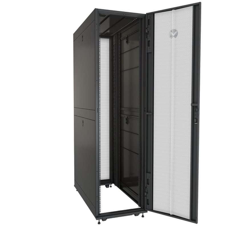 Vertiv VR3307 armario rack 48U Rack o bastidor independiente Negro, Transparente