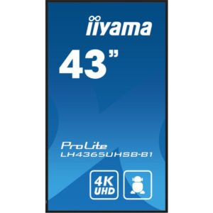 iiyama LH4365UHSB-B1 pantalla de señalización Diseño de quiosco 108 cm (42.5") LED Wifi 800 cd / m² 4K Ultra HD Negro Procesador incorporado Android 11 24/7 iiyama LH4365UHSB-B1 pantalla de señalización Diseño de quiosco 108 cm (42.5") LED Wifi 800 cd / m² 4K Ultra HD Negro Procesador incorporado Android 11 24/7