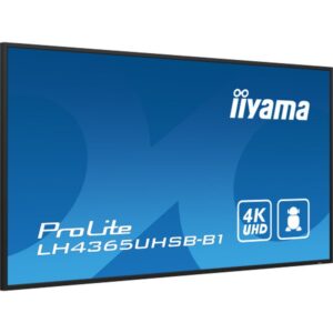iiyama LH4365UHSB-B1 pantalla de señalización Diseño de quiosco 108 cm (42.5") LED Wifi 800 cd / m² 4K Ultra HD Negro Procesador incorporado Android 11 24/7 iiyama LH4365UHSB-B1 pantalla de señalización Diseño de quiosco 108 cm (42.5") LED Wifi 800 cd / m² 4K Ultra HD Negro Procesador incorporado Android 11 24/7
