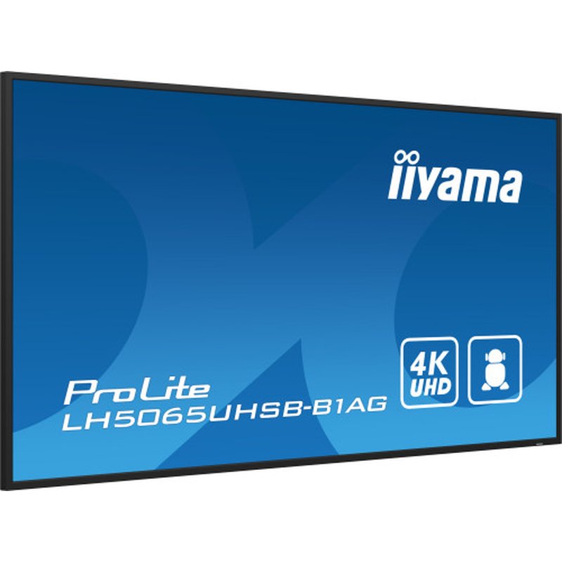 iiyama LH5065UHSB-B1AG pantalla de señalización Pantalla plana para señalización digital 125,7 cm (49.5") LCD Wifi 800 cd / m² 4K Ultra HD Negro Procesador incorporado Android 11 24/7 iiyama LH5065UHSB-B1AG pantalla de señalización Pantalla plana para señalización digital 125,7 cm (49.5") LCD Wifi 800 cd / m² 4K Ultra HD Negro Procesador incorporado Android 11 24/7 - Imagen 6