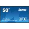 iiyama LH5075UHS-B1AG pantalla de señalización Pantalla plana para señalización digital 125,7 cm (49.5") LCD Wifi 500 cd / m² 4K Ultra HD Negro Procesador incorporado Android 11 24/7
