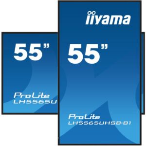 iiyama LH5565UHSB-B1 pantalla de señalización Diseño de quiosco 138,7 cm (54.6") LED Wifi 800 cd / m² 4K Ultra HD Negro Procesador incorporado Android 11 24/7