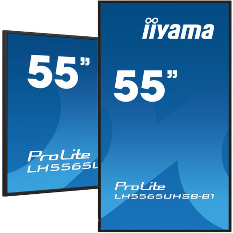iiyama LH5565UHSB-B1 pantalla de señalización Diseño de quiosco 138,7 cm (54.6") LED Wifi 800 cd / m² 4K Ultra HD Negro Procesador incorporado Android 11 24/7 - Imagen 5