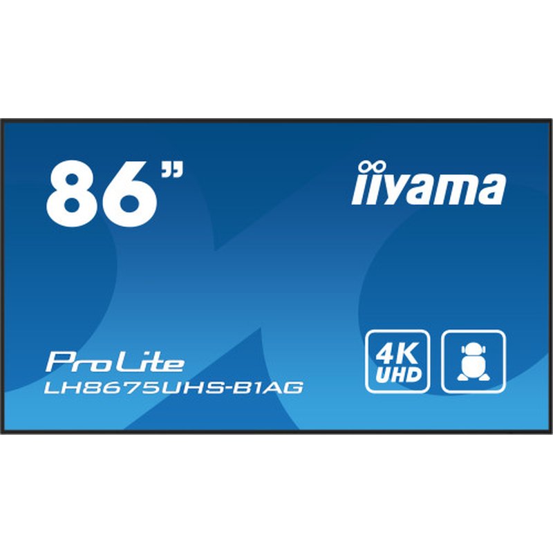iiyama ProLite Pantalla plana para señalización digital 2,17 m (85.6") LCD Wifi 500 cd / m² 4K Ultra HD Negro Procesador incorporado Android 11 24/7 - Imagen 2