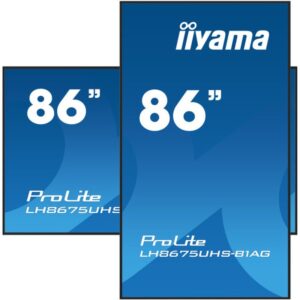 iiyama ProLite Pantalla plana para señalización digital 2,17 m (85.6") LCD Wifi 500 cd / m² 4K Ultra HD Negro Procesador incorporado Android 11 24/7