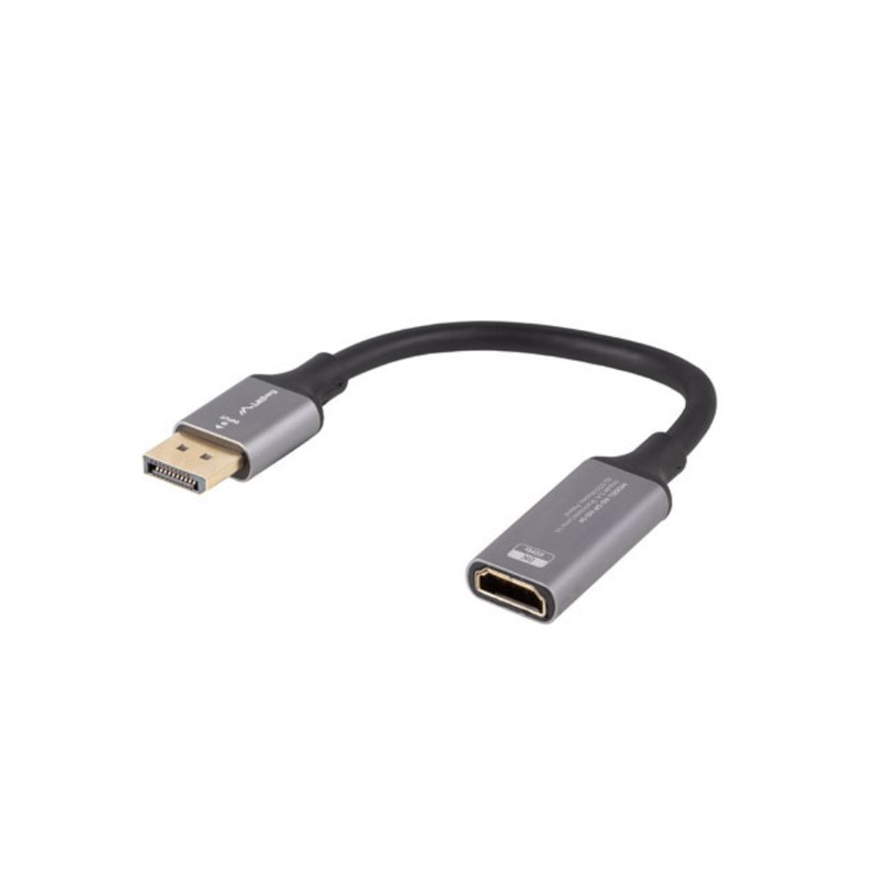 ADAPTADOR LANBERG 8K DISPLAYPORT MACHO/HDMI HEMBRA 20CM ADAPTADOR LANBERG 8K DISPLAYPORT MACHO/HDMI HEMBRA 20CM