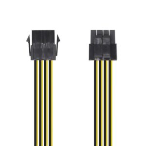 AISENS Cable Alimentación, 8pin/H-4+4pin/M, 30cm