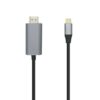 AISENS Cable conversor USB-C a HDMI 4K@60HZ, USB-C/M-HDMI/M, Negro, 1.8m