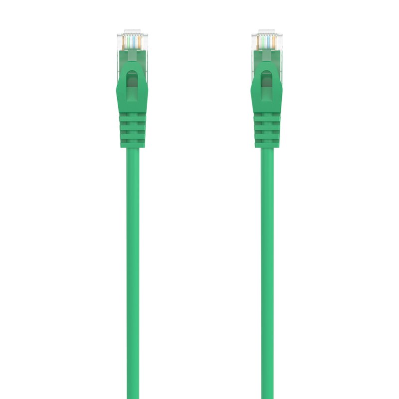 AISENS Cable de Red Latiguillo RJ45 LSZH Cat.6A 500 Mhz UTP AWG24, Verde, 3.0M
