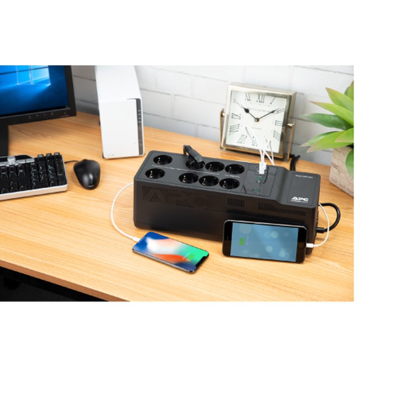 APC BE850G2-GR sistema de alimentación ininterrumpida (UPS) En espera (Fuera de línea) o Standby (Offline) 0,85 kVA 520 W 8 salidas AC APC BE850G2-GR sistema de alimentación ininterrumpida (UPS) En espera (Fuera de línea) o Standby (Offline) 0,85 kVA 520 W 8 salidas AC - Imagen 6