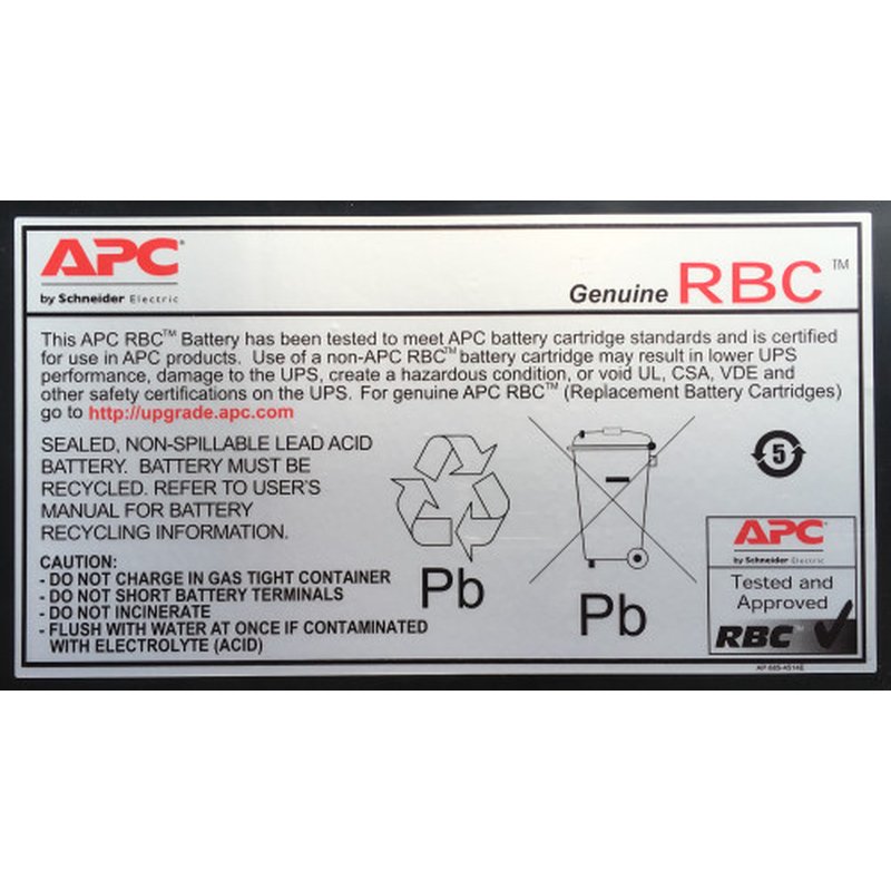 APC RBC6 batería para sistema ups Sealed Lead Acid (VRLA) - Imagen 2