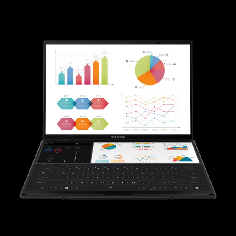 ASUS Zenbook Duo OLED UX8406CA-PZ009W - Ordenador Portátil 14" WQXGA+ 120Hz (Intel Core Ultra 9 285H, 32GB RAM, 2TB SSD, Arc 140T, Windows 11 Home) Gris Tintero - Teclado QWERTY español ASUS Zenbook Duo OLED UX8406CA-PZ009W - Ordenador Portátil 14" WQXGA+ 120Hz (Intel Core Ultra 9 285H, 32GB RAM, 2TB SSD, Arc 140T, Windows 11 Home) Gris Tintero - Teclado QWERTY español - Imagen 11