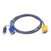 ATEN Cable KVM USB con SPHD 3 en 1 y conversor PS/2 a USB integrado de 3 m ATEN Cable KVM USB con SPHD 3 en 1 y conversor PS/2 a USB integrado de 3 m