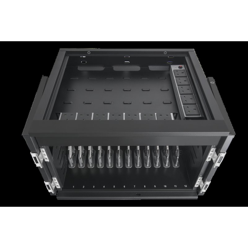 AVer X12 Armario de gestión y carga para dispositivos portátiles Negro - Imagen 13