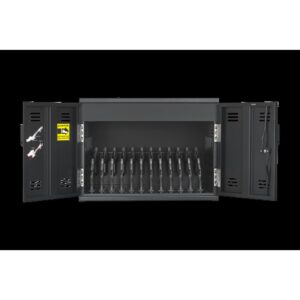 AVer X12 Armario de gestión y carga para dispositivos portátiles Negro