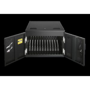 AVer X12 Armario de gestión y carga para dispositivos portátiles Negro
