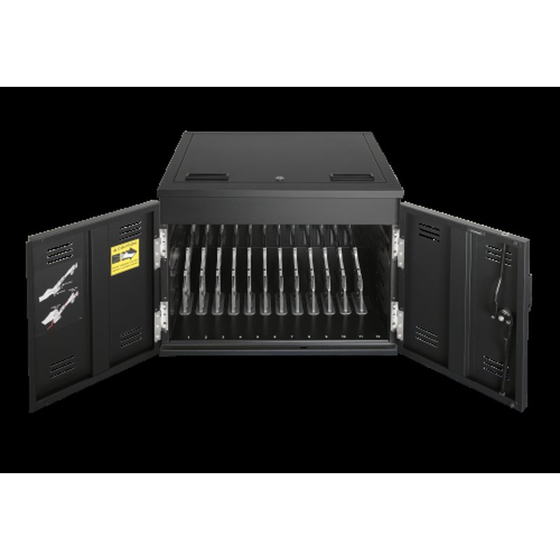 AVer X12 Armario de gestión y carga para dispositivos portátiles Negro - Imagen 15