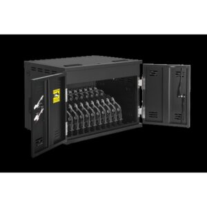 AVer X12 Armario de gestión y carga para dispositivos portátiles Negro
