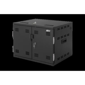 AVer X12 Armario de gestión y carga para dispositivos portátiles Negro