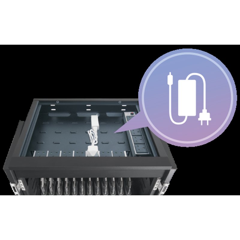 AVer X12 Armario de gestión y carga para dispositivos portátiles Negro - Imagen 8