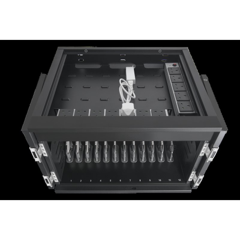 AVer X12 Armario de gestión y carga para dispositivos portátiles Negro - Imagen 9