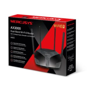 ROUTER MERCUSYS MR80X AX3000 DUAL BAND WIFI6
