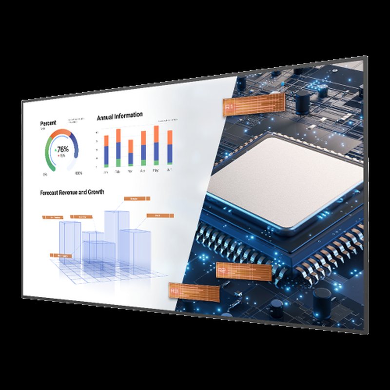 BenQ ST8602S Pantalla plana para señalización digital 2,18 m (86") LED 400 cd / m² 4K Ultra HD Negro Procesador incorporado Android 8.0 18/7 - Imagen 2