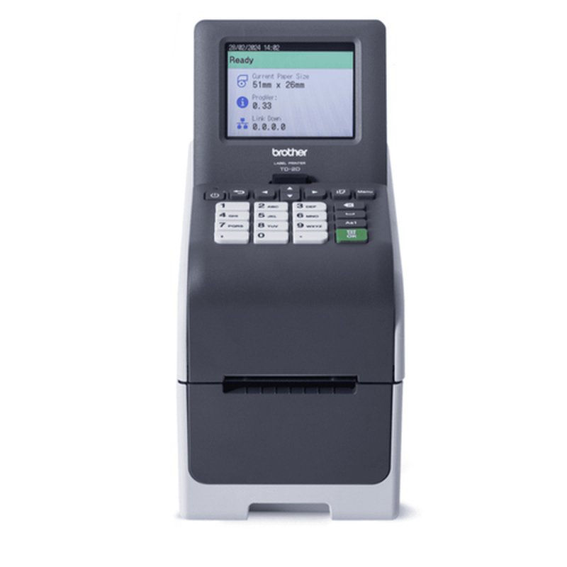 Brother TD-2350DSA203 impresora de etiquetas Térmica directa 203 x 203 DPI 152 mm/s Inalámbrico y alámbrico Ethernet Wifi Bluetooth