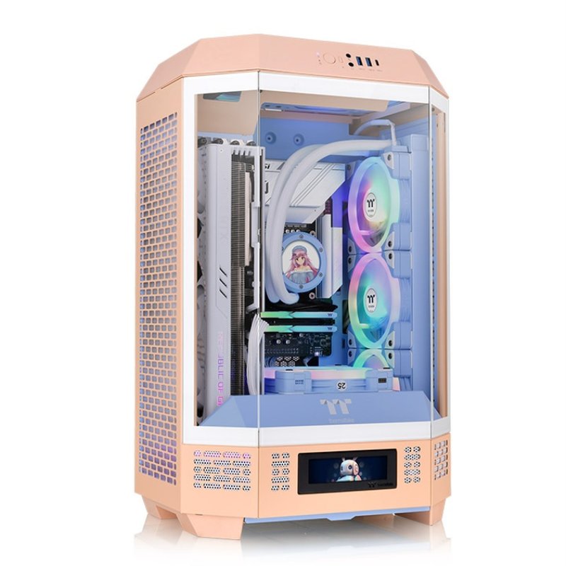 CAJA THERMALTAKE THE TOWER T300 M-ATX 2XUSB 3.0 SN FUENTE PEACH