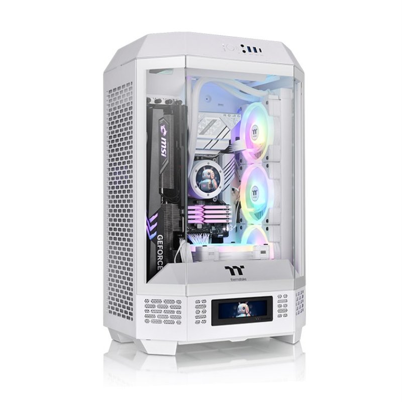 CAJA THERMALTAKE THE TOWER T300 ATX 2XUSB 3.0 SIN FUENTE BLANCO